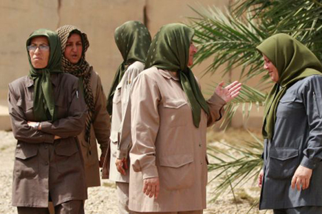 Members of the Mujahedeen-e-Khalq organization. Source: AP