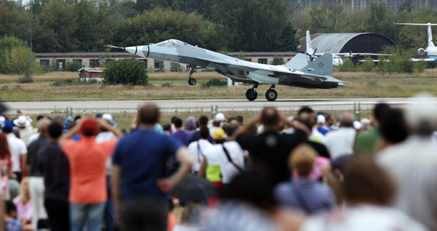 Russian fifth-generation fighter jet - Sukhoi T-50. Source: ITAR-TASS