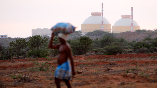 India signed a contract with the Soviet Union to build the Kudankulam plant in 1988, while the actual construction started only in 1997 due to due to the political and economic upheaval in Russia after the collapse of the Soviet Union in 1991. Source