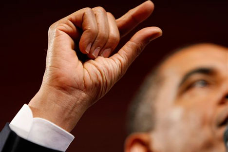 A shortfall by Obama’s own standard. Source: Press Photo