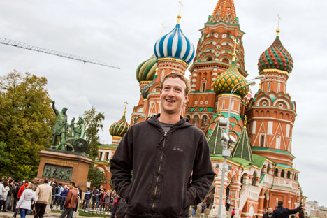 Facebook founder Mark Zuckerberg is interested in one of the Skolkovo startups, according to Russia's media. Source: RIA Novosti