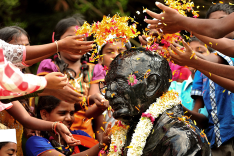Gandhi’s relevance in globalised world. Source: EPA