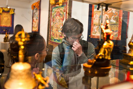 A Buddhist art exhibit in Saint-Petersburg. Source: RIR
