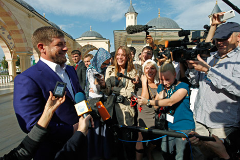 Pemimpin Republik Chechnya Ramzan Kadyrov.