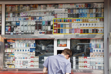The bill, which seeks to ban smoking in public places, prohibit cigarette advertising and cut sales, is expected to reach the Duma by November 1. Source: RIA Novosti 