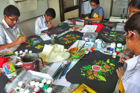 Delhi Public School Dwarka hosts a cultural festival with art workshops. Source: Russian Embassy in New Delhi