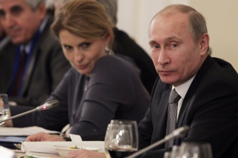 Putin takes on Valdai experts on economy, Pussy Riot. Source: Mikhail Klimentyev/RIA Novosti