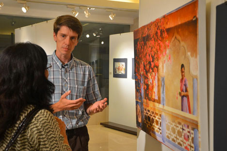 Alexey Sukhopar presented his works at the Delhi International Arts Festival. Source: RCSC