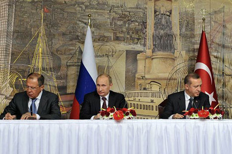 Putin reassures Turkey that Syria is no threat. Source: Kremlin.ru