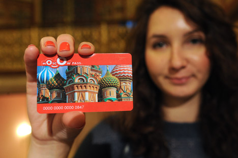 Moscow Pass, a new discount card for Russian and foreign tourists visiting Moscow. Source: ITAR-TASS