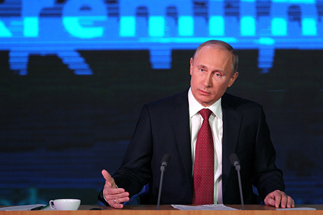 Russian President Vladimir Putin. Source: RG