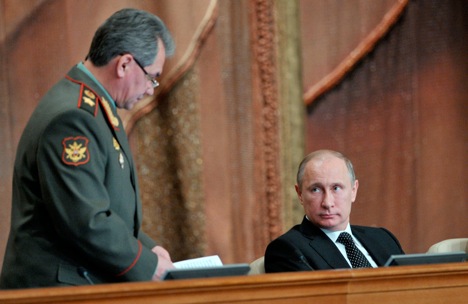 Putin ordered the defence ministry set out a basic approach to defense policy for the period 2016-2020 by this year. Source: AP