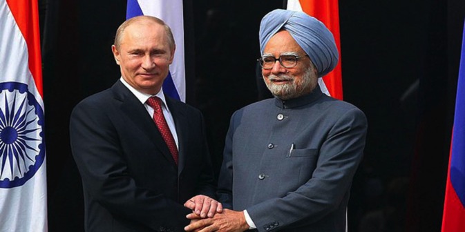 The 13th Indo-Russian summit between visiting Russian President Vladimir Putin and Indian Prime Minister Manmohan Singh. Source: Ria Novosti