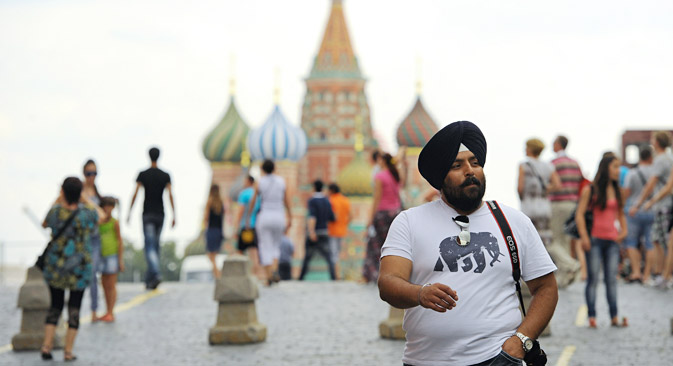 here has been an increase in the number of Indian tourists traveling to Moscow and other Russian cities