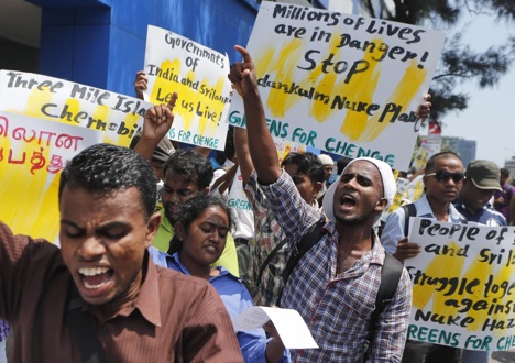Indian authorities have long suspected that protestors have been funded from abroad. Source: AP 