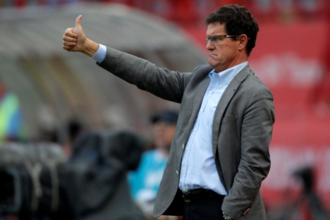 Fabio Capello: "As a coach, you should always be confident — or find another job." Source: AP