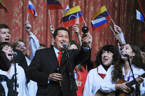 The late Venezuelan President Hugo Chavez during his visit to Russia. Source: ITAR-TASS
