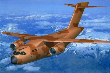 The multi-purpose military transport aircraft (MTA). Source:  Press Photo/UAC-TA