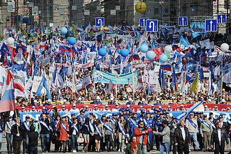 Russia celebrating the Labor Day on May 1, 2012. Source: RIA Novosti