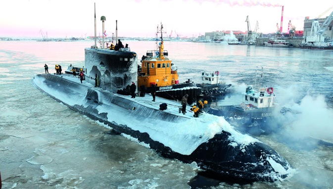 INS Sindhurakshak: unforgettable winter in Severodvinsk. Source: Alexander Yemelianinkov 