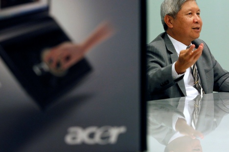 Acer took up 10 percent of the Russian tablets market in 2012. Source: Reuters