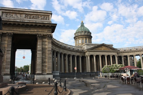 Cathedral of Our Lady of Kazan in St Petersburg. Source: Ajay Kamalakaran