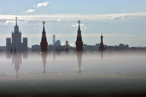 Some experts suggest that much of the Luzkhov era's architectural output won't survive another half-century. Source: Kommersant
