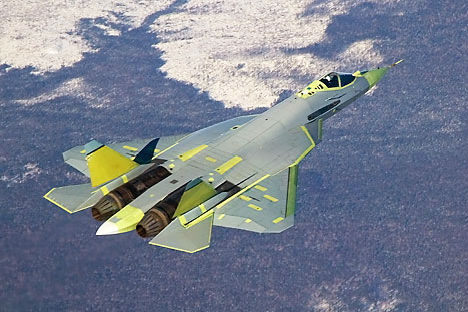 The Sukhoi T-50 fighter jet onboard information computation has been shifted from the classic multicomputer system to the Integrated Modular Avionic system. Source: Sukhoi.org