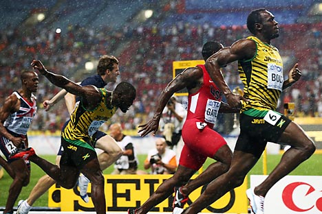 The Jamaican sprinter Usain Bolt eft Moscow an eight-time world champion. Source: Mikhail Sinitsyn / RG
