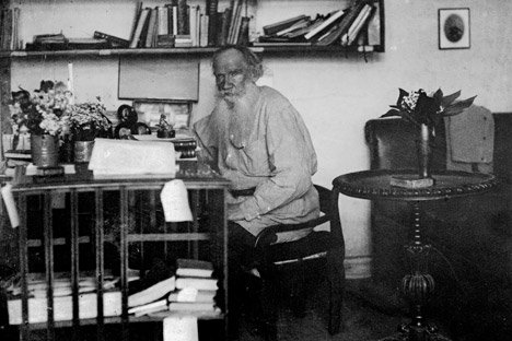 Leo Tolstoy in his country estate in Yasnaya Polyana in Tula region. Source: Photoshot