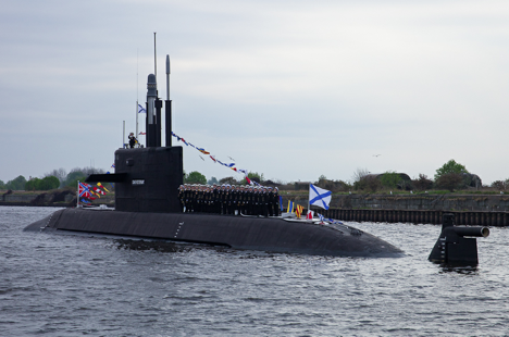The lead Project 677 ship, called St. Petersburg. Source: Ministry of Defence of the Russian Federation / mil.ru