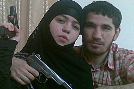 17-year-old Janet Abdurakhmanova was one of the two suicide bombers who carried out the 2010 Moscow Metro bombings. She was the widow of Umalat Magomedov, the leader of the militant Shariat Jamaat organisation in the southern Russian republic of Dagestan. Source: RIA Novosti 