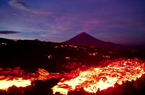 The only way to get to the lava spewing crater is on foot. Source: Elena Safonova
