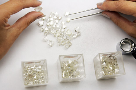 Alrosa finished 2012 as the world’s largest diamond producer, accounting for 26 percent of the world’s production. Source: Press Photo