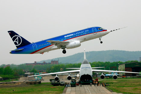 Russia and India may soon jointly manufacture the Sukhoi Superjet. Source: Press Photo