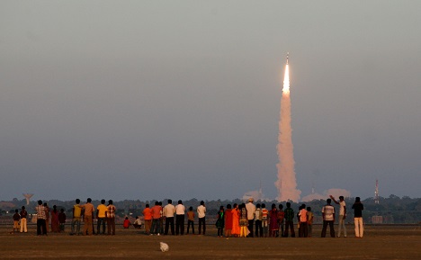 ISRO's Satish Dhawan Space Centre in Sriharikota. Source: AP