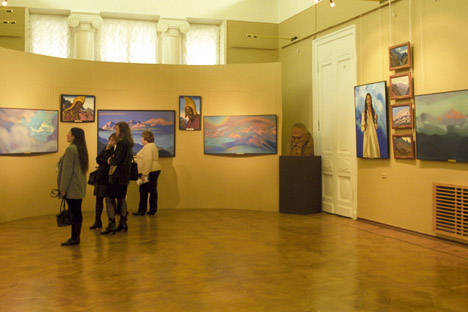 An exhibition hall at Moscow's Nicholas Roerich Museum, devoted to the famous Russian artist and visionary. Source: RIA Novosti