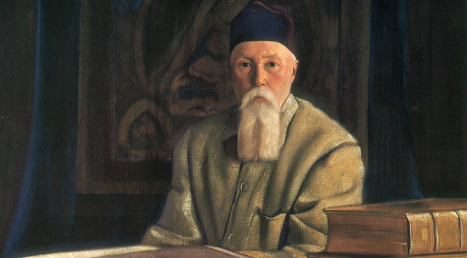 A painting of Nicholas Roerich by his son Svetoslav