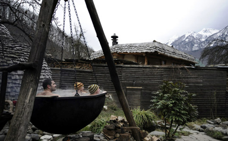A traditional Russian steam bath is popular in Krasnaya Polyana. Source: M. Mordasov, Focus Pictures