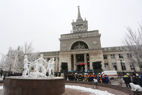 Suicide bombing on December 29 at Volgograd railway station kills 16 people. Source: Kirall Braga / RIA Novosti