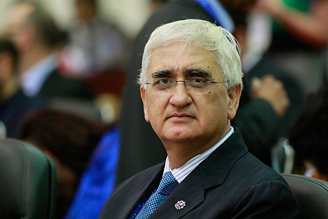 Indian Minister of External Affairs Salman Khurshid. Source: AP