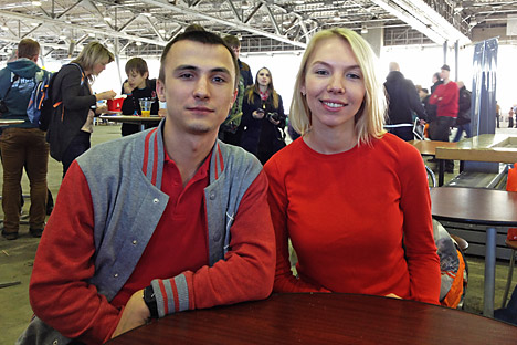Artem Goncharov (left) and Anastasia Stepanova are ready to conquer Mars. Source: Yekaterina Turysheva