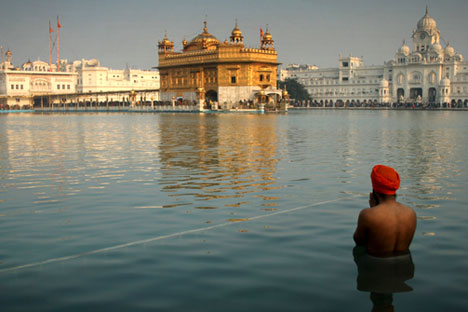 The Golden Temple in Amritsar is the holiest Sikh shrine in India. Source: AP