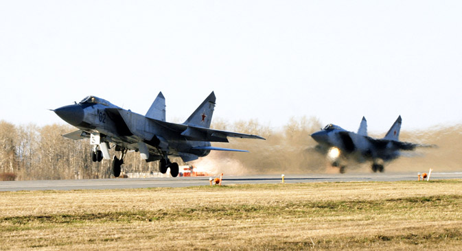 A MiG-31 can intercept any target, from hidden cruise missiles to satellites. Source: ITAR-TASS