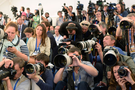 Western journalists are tamed to serve corporate needs. Source: RIA Novosti / Alexey Maishev