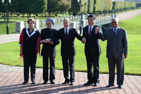 The heads of government of the BRICS in St Petersburg in 2013. Source: RG