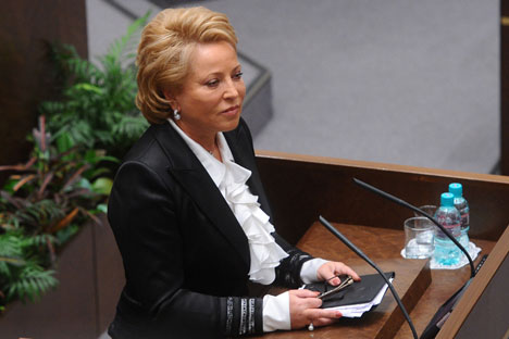 Valentina Matviyenko was named The most influential woman in Russian politics. Source: ITAR-TASS