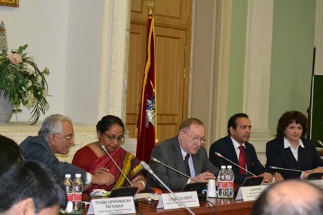 At the consultations Sujatha Singh had detailed discussions on a variety of matters of bilateral and international interest. Source: Embassy of India in Moscow