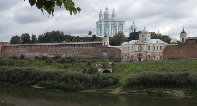 Smolensk is situated on the banks of the upper Dnieper River. Source: Ilya Pitalev / RIA Novosti