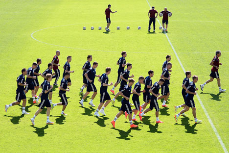 Russia could well be the only team at next month’s World Cup with a roster consisting entirely of players who ply their trade in their home country. Source: RIA Novosti